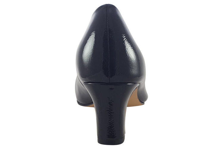 Jana Softline Laurie 22472-41 Black Leather Womens Shoes