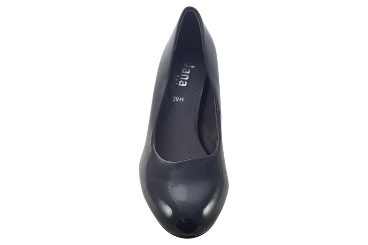 Jana Softline Laurie 22472-41 Black Leather Womens Shoes