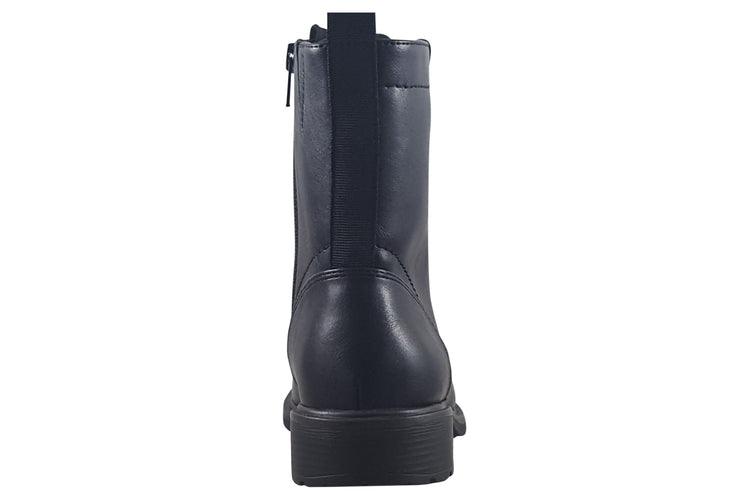Jana Softline Letty 25277-43 Black Womens Boots