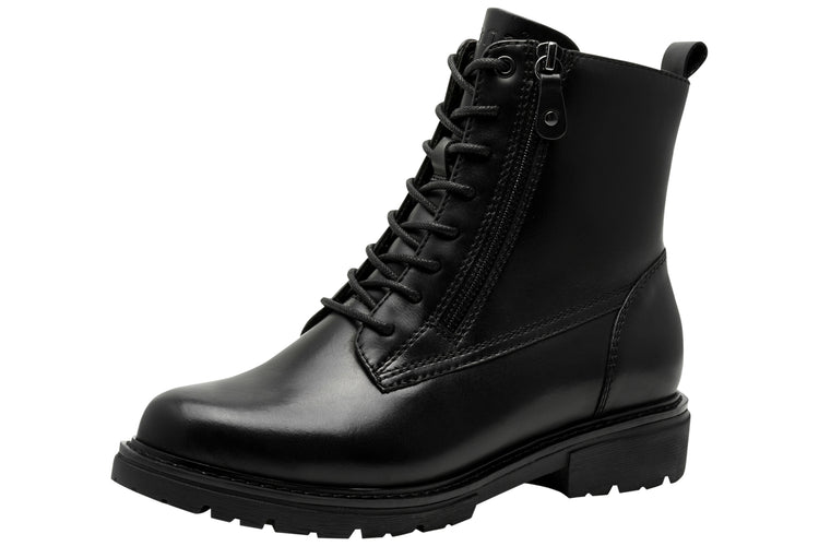 Jana Softline Miner 25701-45 Black Womens Boots