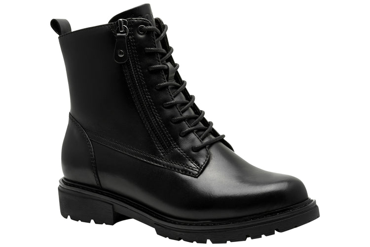 Jana Softline Miner 25701-45 Black Womens Boots