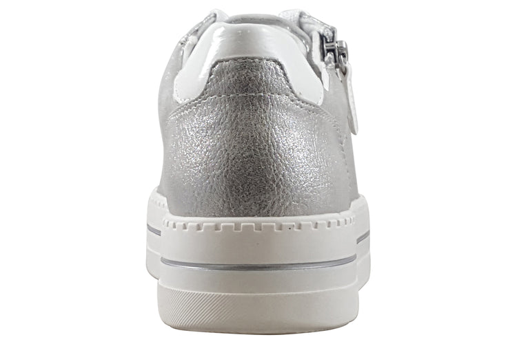 Jana Softline Morgan 23767-43 Silver Womens Fashion Trainers