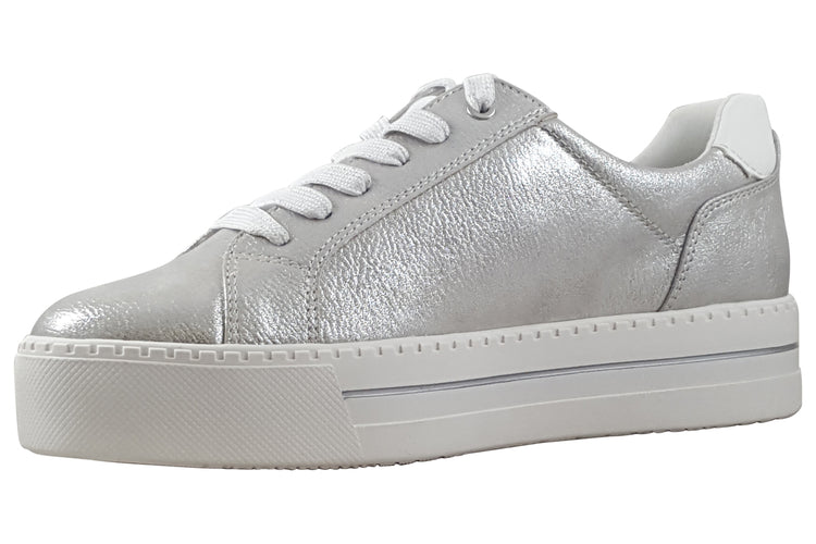 Jana Softline Morgan 23767-43 Silver Womens Fashion Trainers