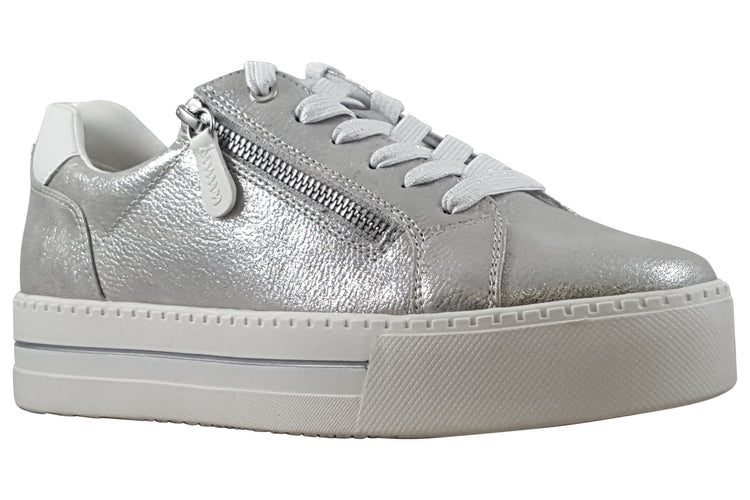 Jana Softline Morgan 23767-43 Silver Womens Fashion Trainers