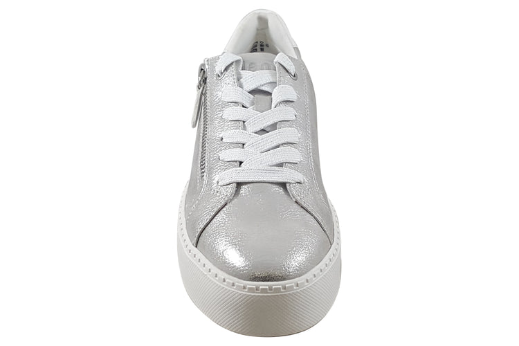 Jana Softline Morgan 23767-43 Silver Womens Fashion Trainers