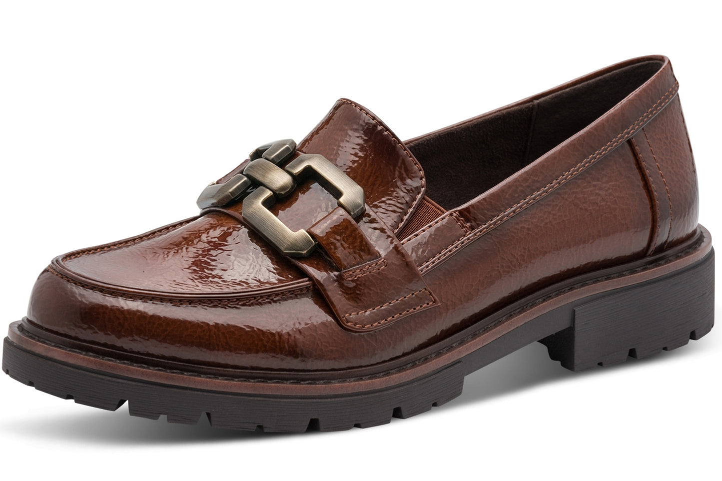 Jana Softline Zandy 24764-41 302 Cognac Patent Womens Shoes