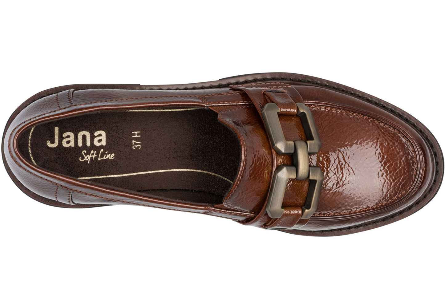 Jana Softline Zandy 24764-41 302 Cognac Patent Womens Shoes