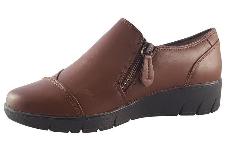 Jana Softline Zelly 3 24660-29 Cognac Womens Shoes