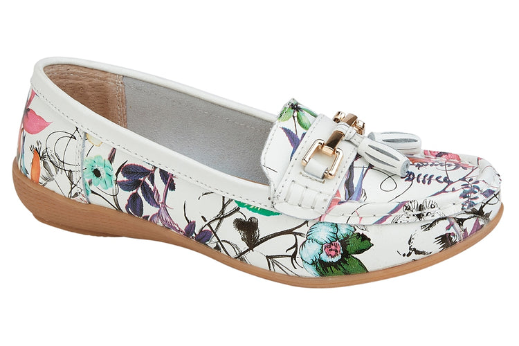 Jo & Joe Botanical White/Floral Womens Shoes