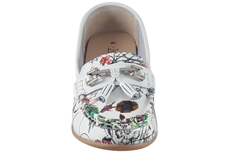 Jo & Joe Botanical White/Floral Womens Shoes