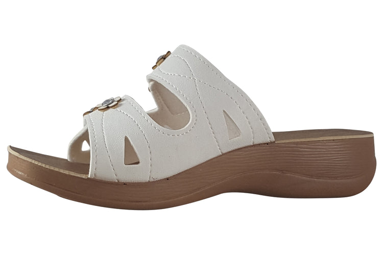 Jo & Joe Freesia White Womens Sandals