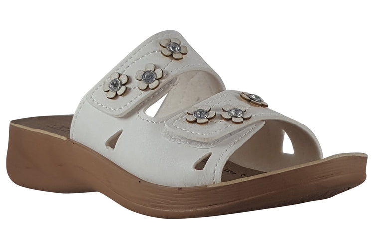 Jo & Joe Freesia White Womens Sandals