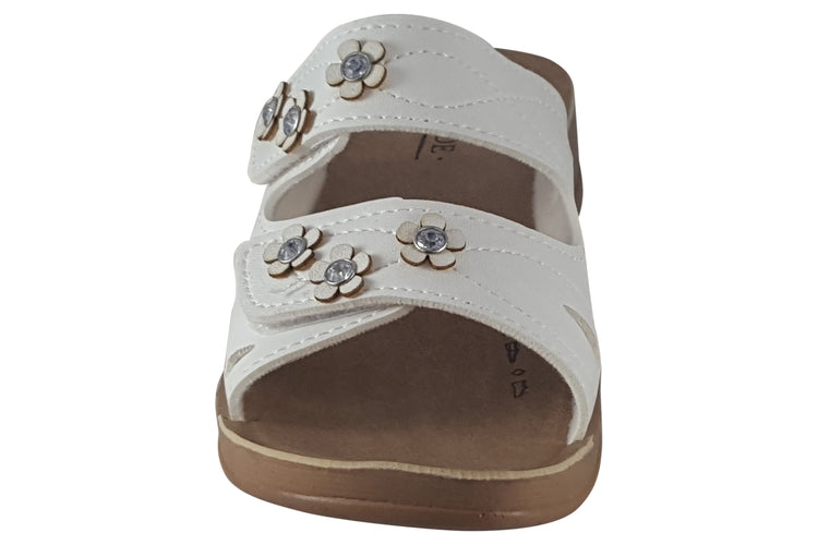 Jo & Joe Freesia White Womens Sandals