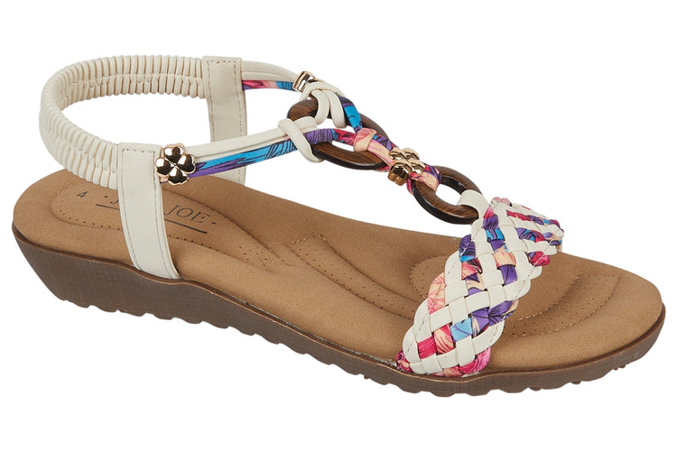 Jo & Joe Marrakesh  White Womens Sandals