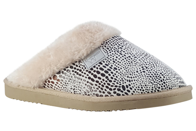 Jo & Joe Mosaic Cream Womens Slippers