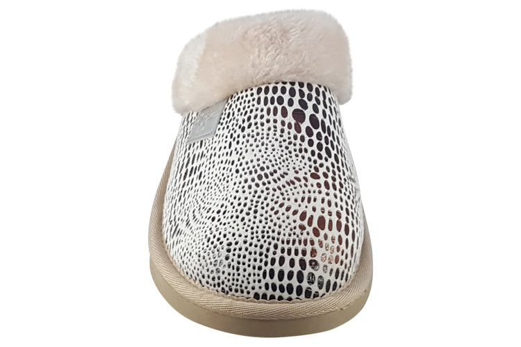 Jo & Joe Mosaic Cream Womens Slippers