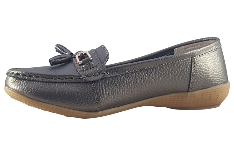 Jo & Joe Nautical Gunmetal Womens Shoes
