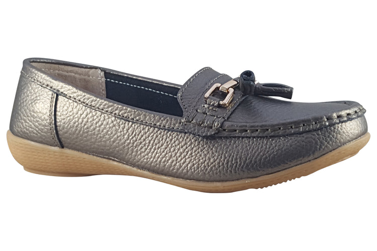 Jo & Joe Nautical Gunmetal Womens Shoes