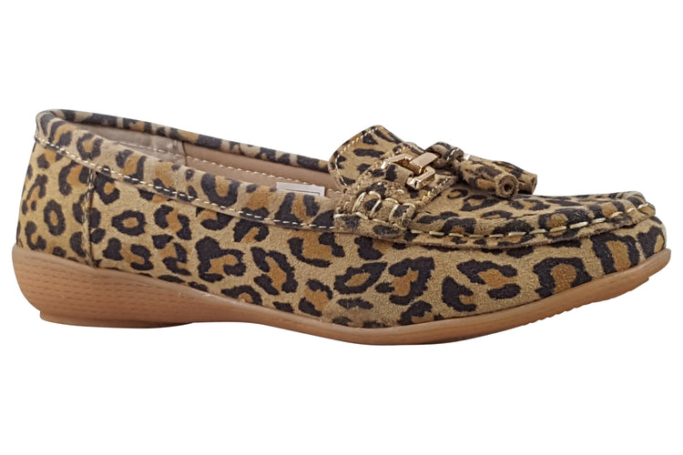 Jo & Joe Nautical Leopard Womens Shoes