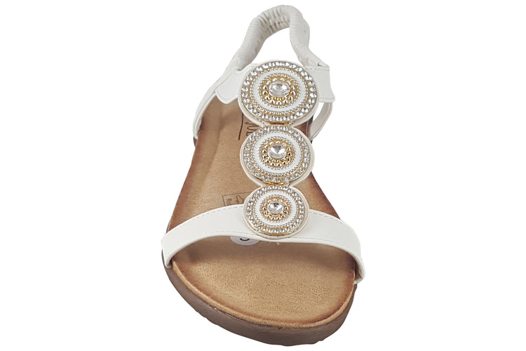 Jo & Joe Rochelle White Womens Sandals