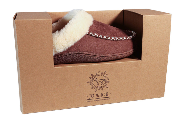 Jo & Joe Alnwick Chocolate Womens Slippers