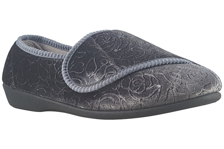 Jo & Joe Doreen Dark Grey Womens Slippers