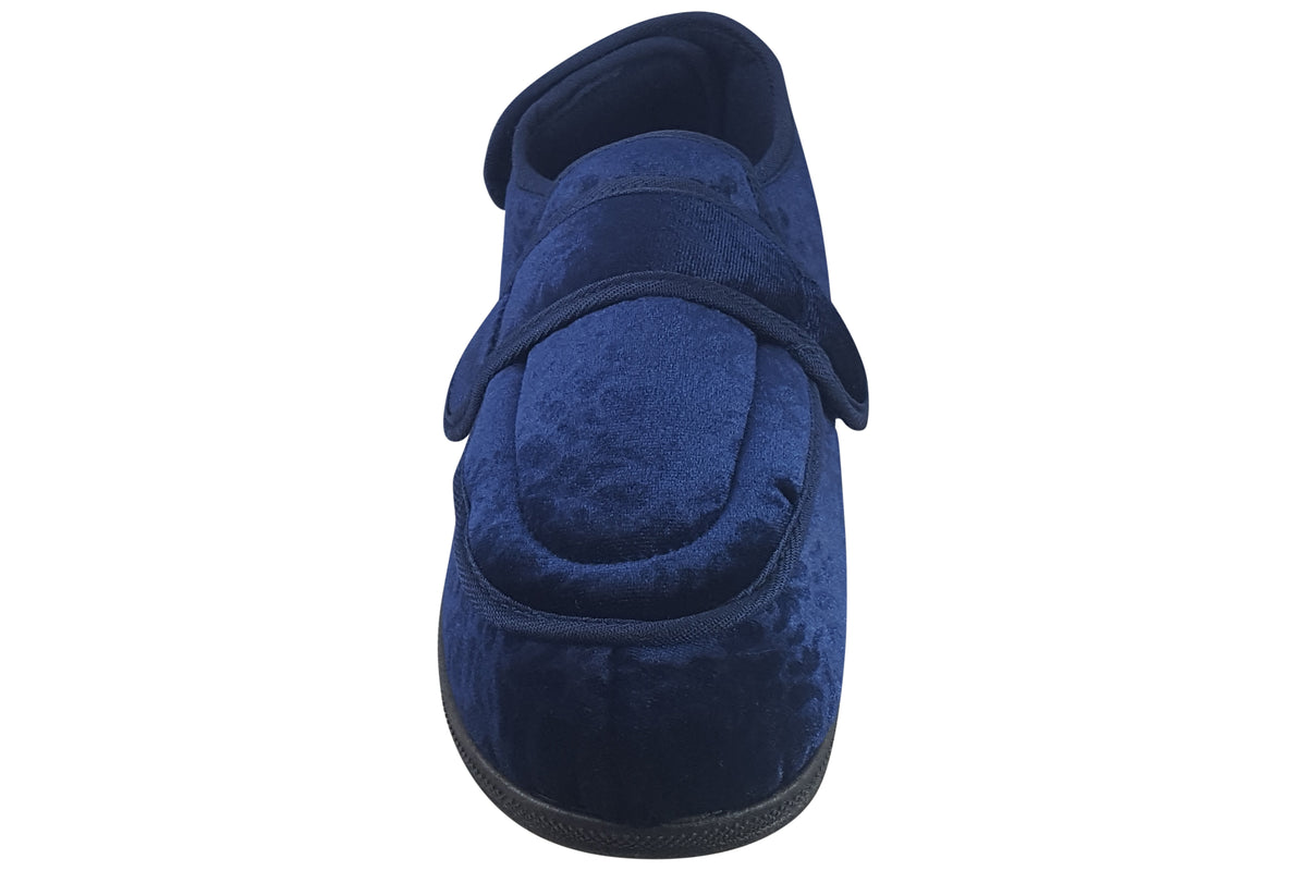 joe-and-jo-maria-womens-slippers-navy-front