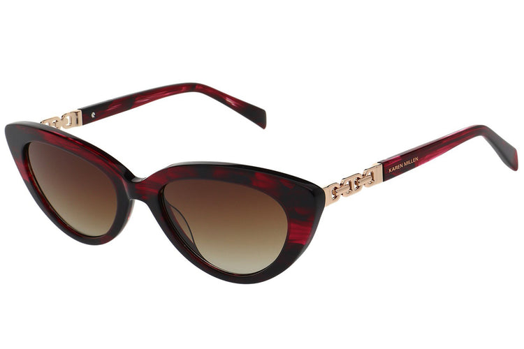 Karen Millen KM506822053 Red Horn Womens Sunglasses