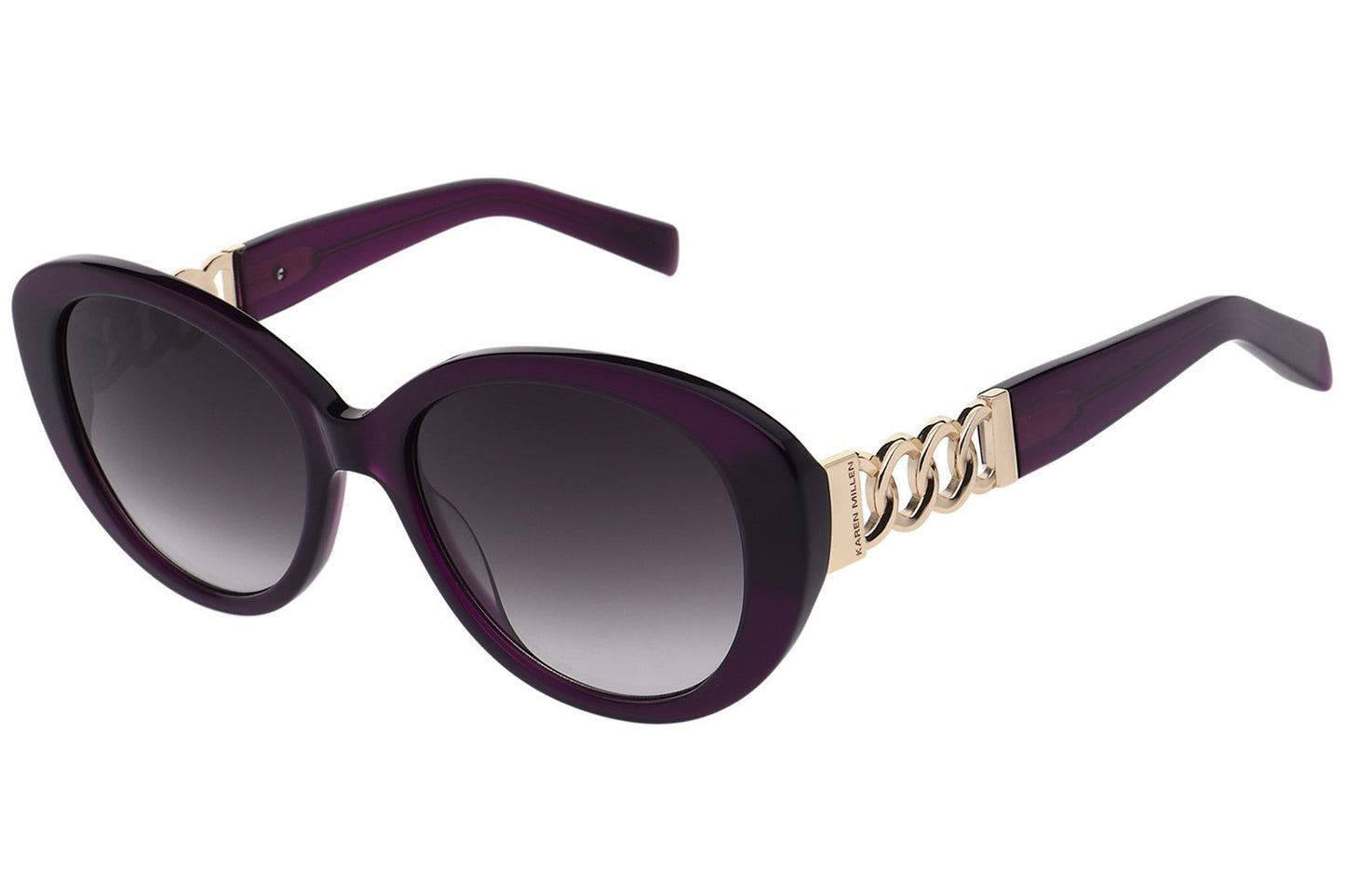 Karen Millen KM506915055 Sunglasses Shiny Brown Womens Sunglasses