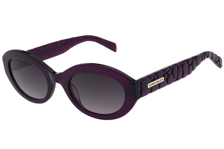 Karen Millen KM507375352 Crystal Purple Womens Sunglasses