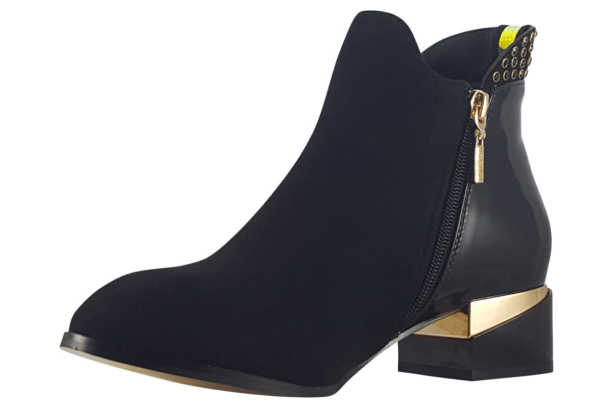 kate appleby alce schwarz suede womens boots left