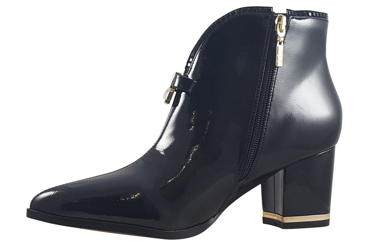 Kate Appleby Alness Schwarz Patent Womens Boots
