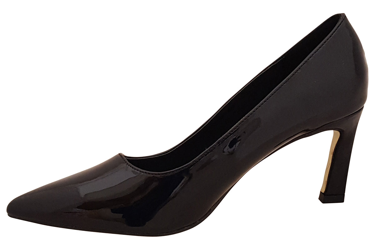 kate appleby bamburgh black patent womens shoes left