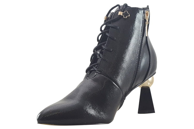 Kate Appleby Caine Black Pat Womens Boots