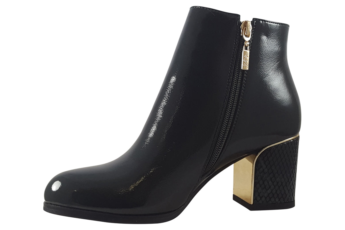 kate appleby dalston dark moss patent womens boots left