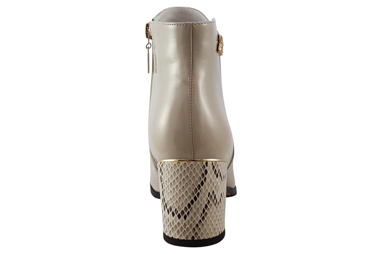 Kate Appleby Dalston Putty Patent Womens Boots