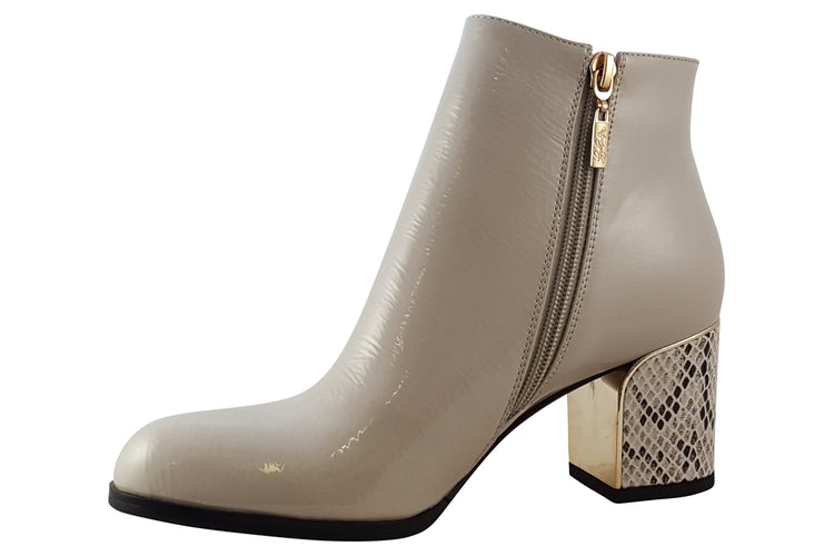 Kate Appleby Dalston Putty Patent Womens Boots