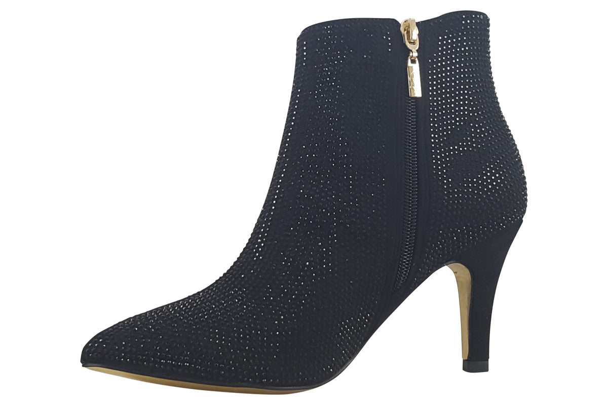 kate appleby drine schwarz sparkle womens boots left