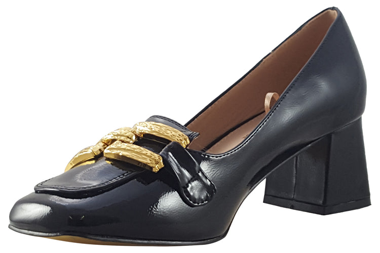 Kate Appleby Hearthfield Black Pat Womens Shoes