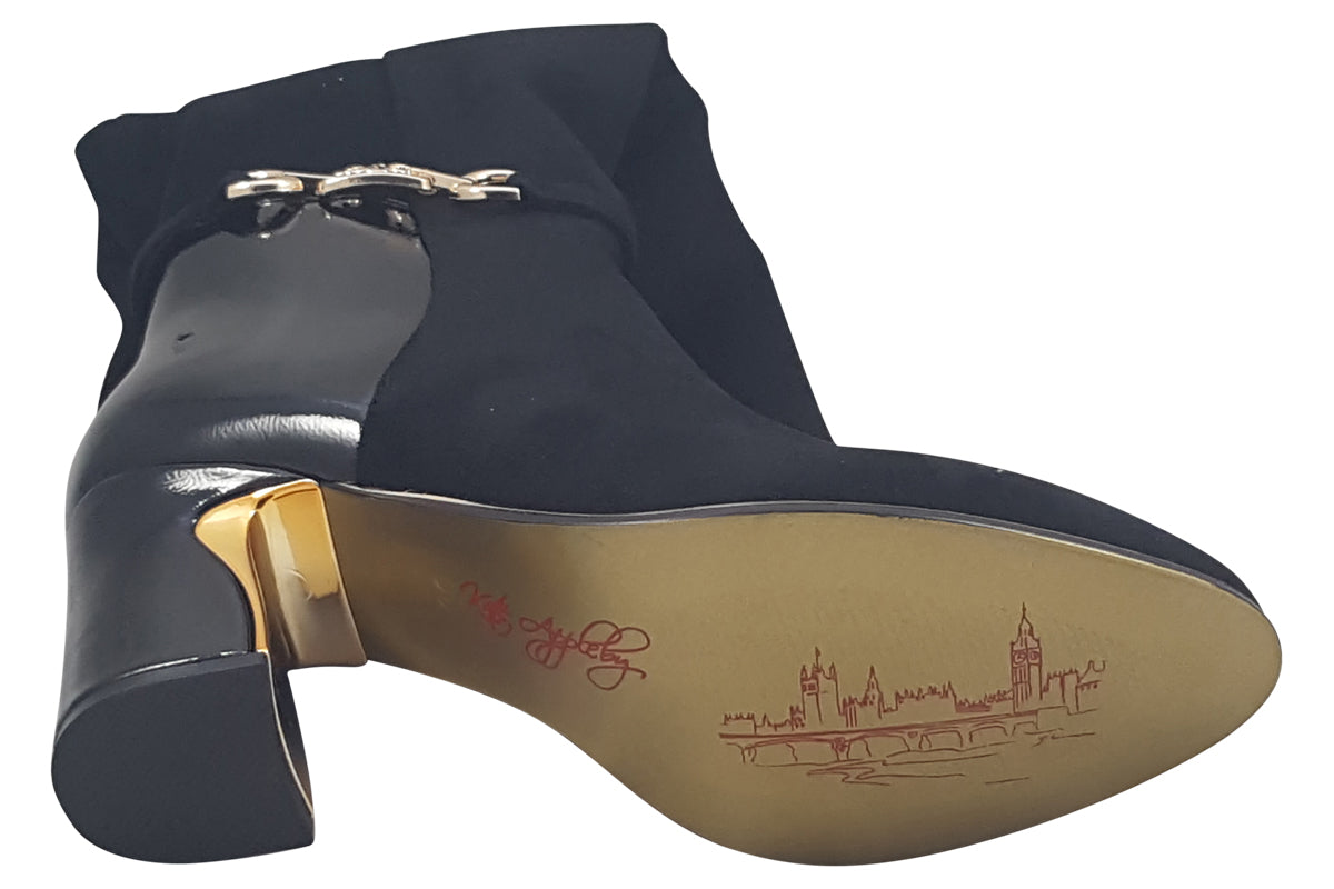 kate appleby leyland black suede womens boots sole