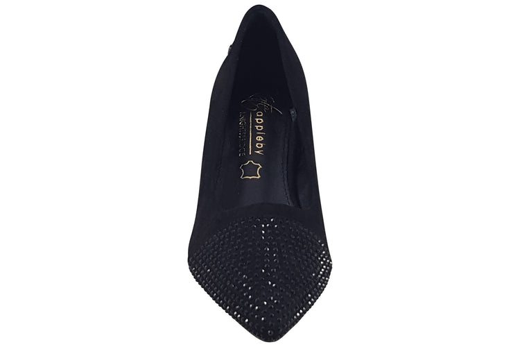 Kate Appleby Moulton Schwarz Suede Womens Shoes