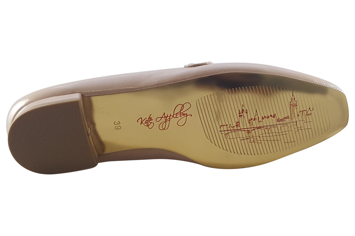 kate appleby thames beige patent womens shoes sole
