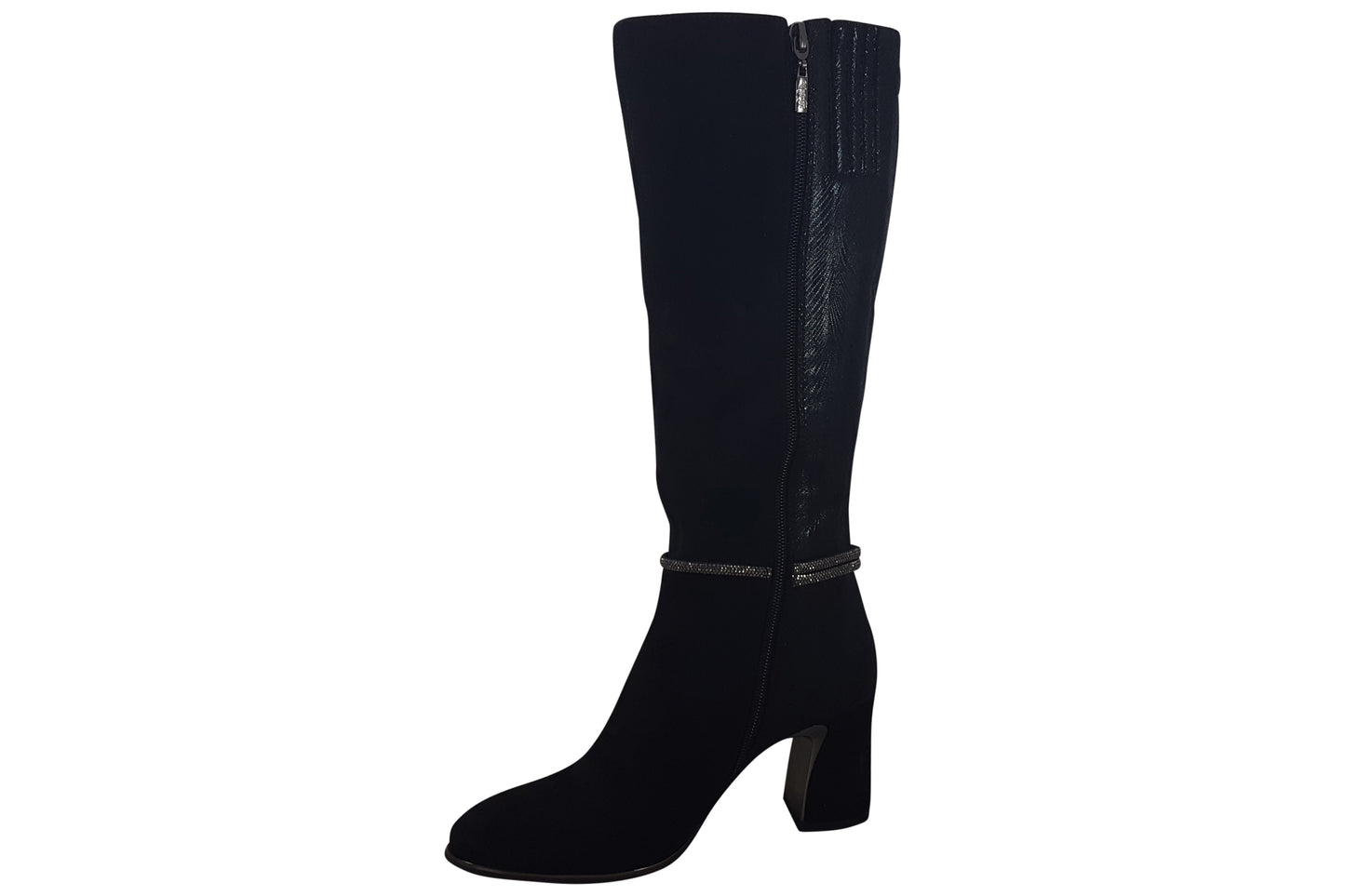 kate appleby yalding schwarz suede womens boots left