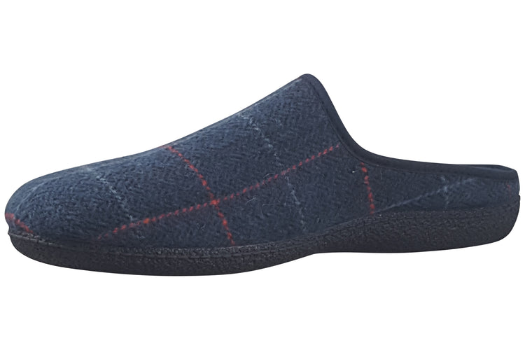 Lazy dogz Farrell Navy Mens Slippers