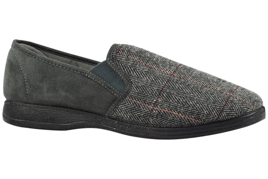 Lazy dogz Harrison II Mens Slippers Grey