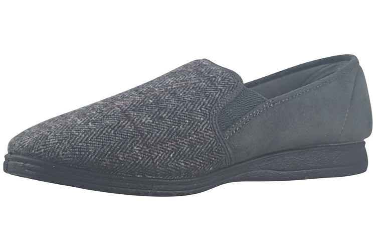 Lazy dogz Harrison II Grey Mens Slippers