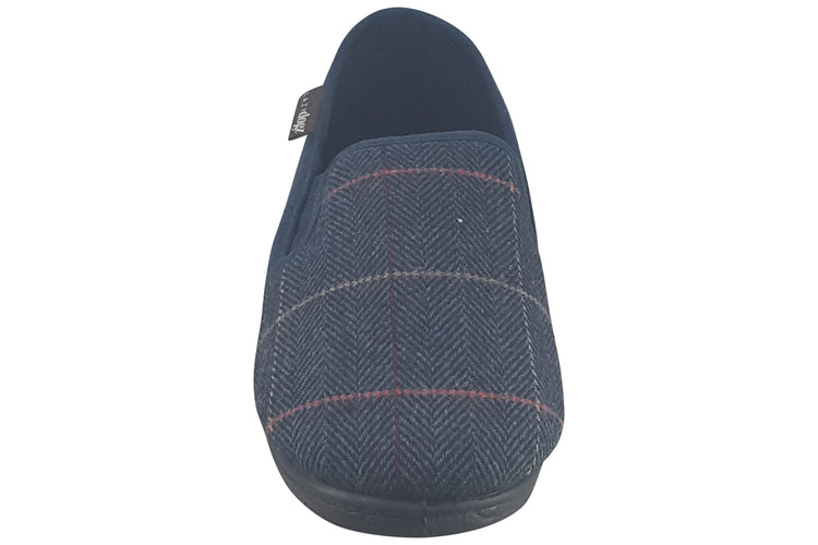 Lazy dogz Harrison II Navy Mens Slippers