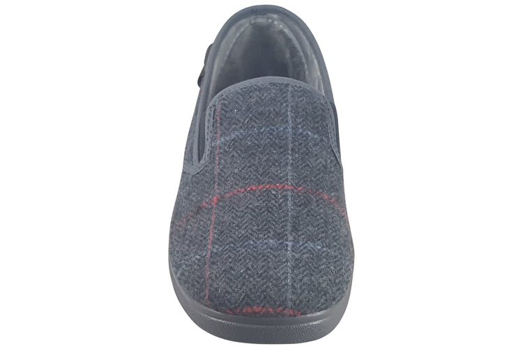 Lazy dogz Hughes Grey Mens Slippers