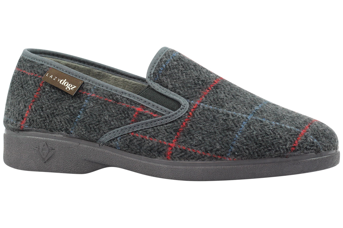 Lazy dogz Hughes Mens Slippers Grey