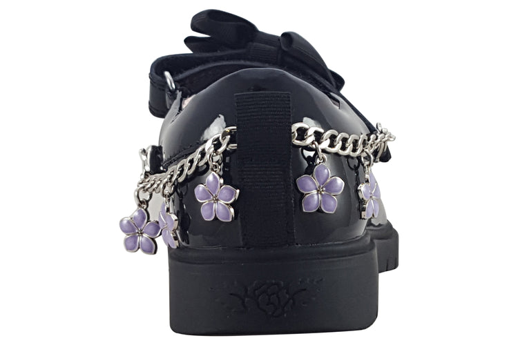 Lelli Kelly Anastasia Bracelet LK8522 Black Patent Girls School Shoes